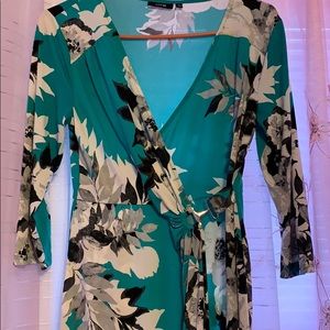 Apt 9 floral green dress